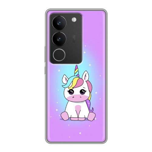 Дизайнерский силиконовый чехол для Vivo S17 Единорог