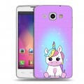 Дизайнерский пластиковый чехол для LG L60 Единорог