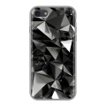 Дизайнерский силиконовый чехол для Iphone 7 Черные кристаллы