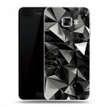 Дизайнерский пластиковый чехол для Samsung Galaxy C5 Черные кристаллы