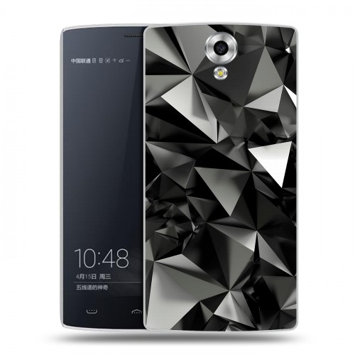 Дизайнерский силиконовый чехол для Homtom HT7 Черные кристаллы