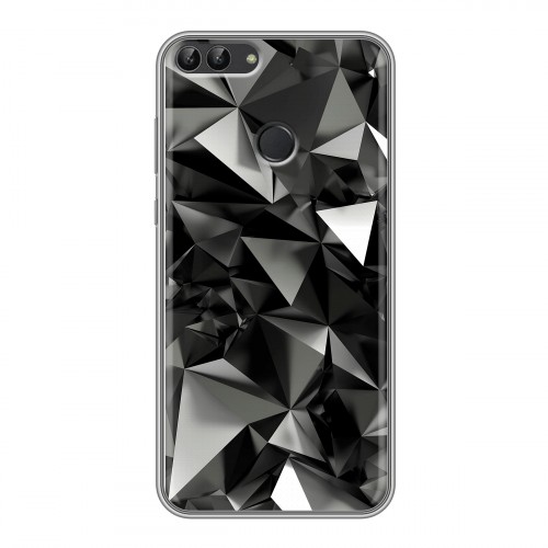 Дизайнерский силиконовый чехол для Huawei P Smart Черные кристаллы