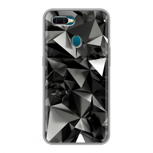 Дизайнерский силиконовый чехол для OPPO AX7 Черные кристаллы