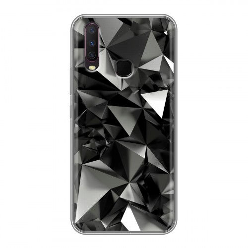 Дизайнерский силиконовый чехол для Vivo Y17 Черные кристаллы