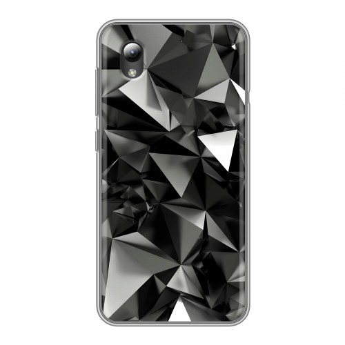 Дизайнерский силиконовый чехол для ZTE Blade A3 (2019) Черные кристаллы
