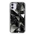 Дизайнерский силиконовый чехол для Iphone 11 Черные кристаллы