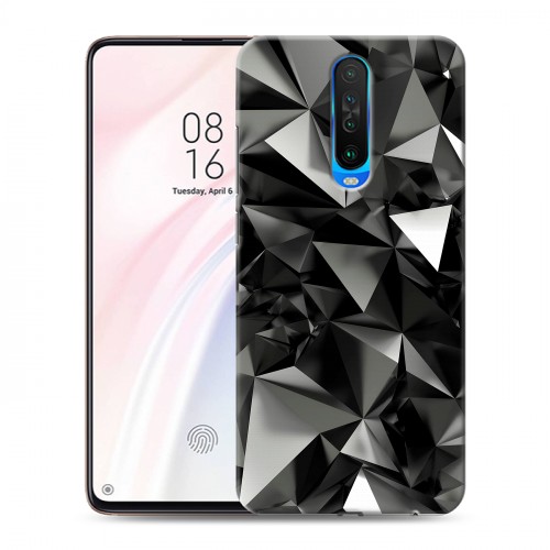 Дизайнерский пластиковый чехол для Xiaomi RedMi K30 Черные кристаллы