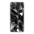 Дизайнерский силиконовый чехол для Samsung Galaxy A71 Черные кристаллы