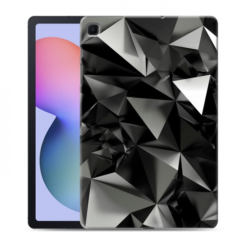 Дизайнерский силиконовый чехол для Samsung Galaxy Tab S6 Lite Черные кристаллы