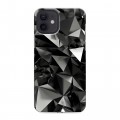 Дизайнерский силиконовый чехол для Iphone 12 Черные кристаллы