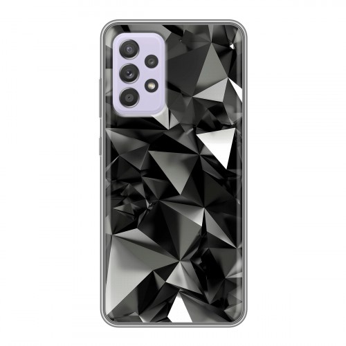 Дизайнерский силиконовый чехол для Samsung Galaxy A52 Черные кристаллы