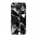 Дизайнерский силиконовый с усиленными углами чехол для Nokia G20 Черные кристаллы
