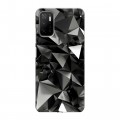 Дизайнерский силиконовый чехол для Xiaomi Poco M3 Pro Черные кристаллы