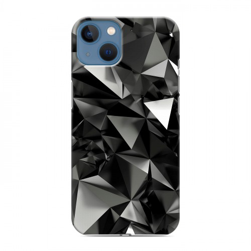 Дизайнерский силиконовый чехол для Iphone 13 Черные кристаллы