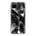 Дизайнерский силиконовый чехол для Realme C21Y Черные кристаллы