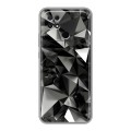 Дизайнерский силиконовый с усиленными углами чехол для Xiaomi Poco C40 Черные кристаллы