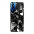 Дизайнерский силиконовый чехол для Tecno Pova 4 Черные кристаллы