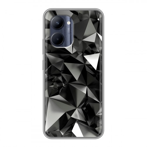 Дизайнерский силиконовый чехол для Realme C33 Черные кристаллы