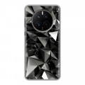 Дизайнерский силиконовый с усиленными углами чехол для Huawei Mate 50 Черные кристаллы