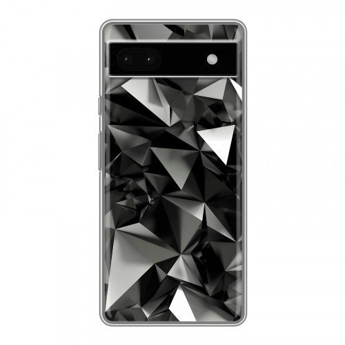 Дизайнерский силиконовый чехол для Google Pixel 6a Черные кристаллы