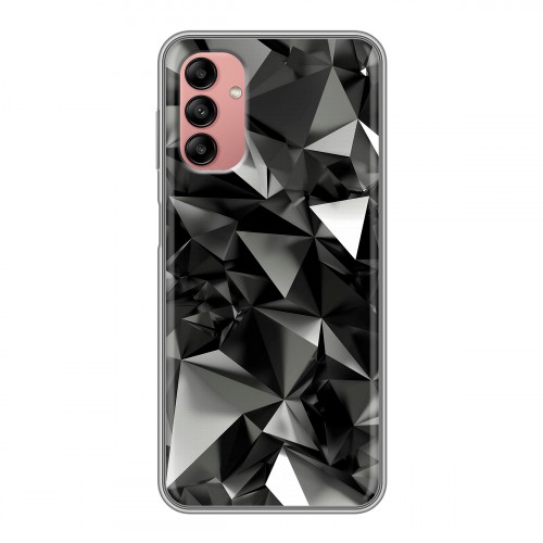 Дизайнерский силиконовый чехол для Samsung Galaxy A04s Черные кристаллы