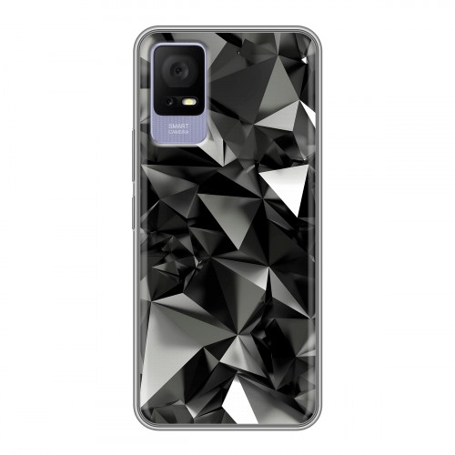 Дизайнерский силиконовый чехол для TCL 405 Черные кристаллы