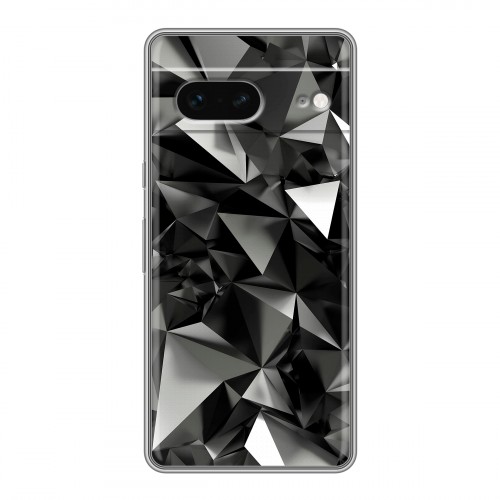 Дизайнерский силиконовый чехол для Google Pixel 7 Черные кристаллы
