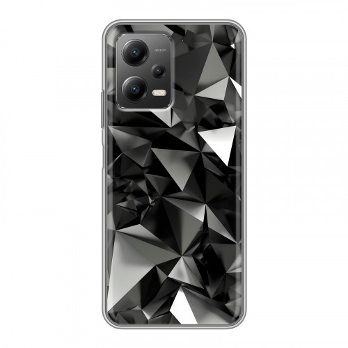 Дизайнерский силиконовый чехол для Xiaomi Poco X5 Черные кристаллы