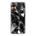 Дизайнерский силиконовый с усиленными углами чехол для OPPO Reno8 T Черные кристаллы