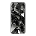 Дизайнерский силиконовый чехол для Samsung Galaxy A14 Черные кристаллы