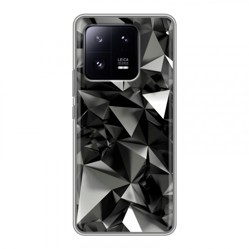 Дизайнерский силиконовый чехол для Xiaomi 13 Pro Черные кристаллы