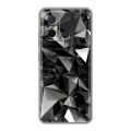 Дизайнерский силиконовый чехол для Xiaomi RedMi 12C Черные кристаллы