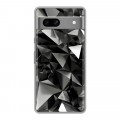 Дизайнерский силиконовый чехол для Google Pixel 7A Черные кристаллы