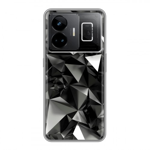 Дизайнерский силиконовый чехол для Realme GT3 Черные кристаллы