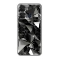 Дизайнерский силиконовый чехол для Itel P40 Черные кристаллы
