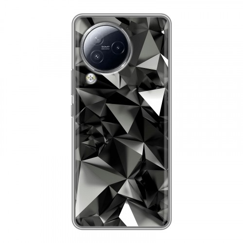 Дизайнерский силиконовый чехол для Xiaomi Civi 3 Черные кристаллы