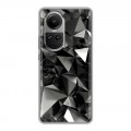 Дизайнерский силиконовый чехол для OPPO Reno10 Черные кристаллы