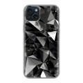 Дизайнерский силиконовый чехол для Iphone 15 Plus Черные кристаллы