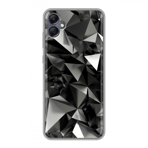 Дизайнерский силиконовый чехол для Samsung Galaxy A05 Черные кристаллы