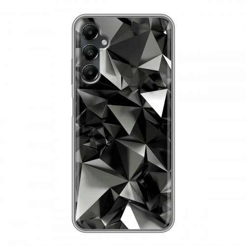 Дизайнерский силиконовый чехол для Samsung Galaxy A05s Черные кристаллы