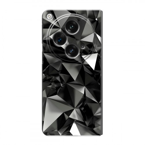Дизайнерский пластиковый чехол для OPPO Find N3 Черные кристаллы