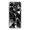 Дизайнерский силиконовый чехол для Tecno Spark Go 2024 Черные кристаллы