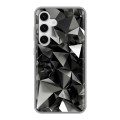 Дизайнерский силиконовый чехол для Samsung Galaxy S24 Черные кристаллы