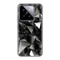 Дизайнерский силиконовый чехол для Xiaomi 14 Черные кристаллы