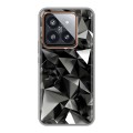 Дизайнерский силиконовый чехол для Xiaomi 14 Pro Черные кристаллы