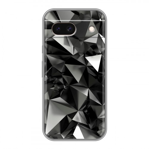 Дизайнерский силиконовый чехол для Google Pixel 8a Черные кристаллы
