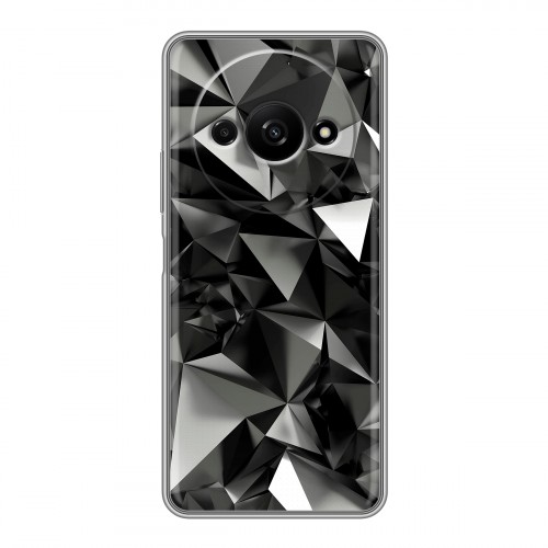Дизайнерский силиконовый чехол для Xiaomi RedMi A3 Черные кристаллы
