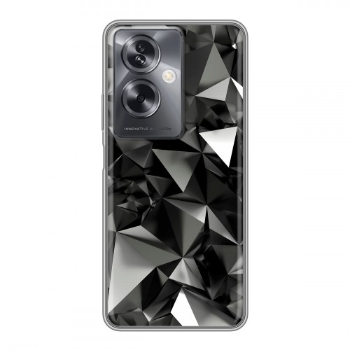 Дизайнерский силиконовый чехол для OnePlus Nord N30 SE 5G Черные кристаллы