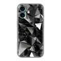 Дизайнерский силиконовый чехол для Iphone 16 Plus Черные кристаллы