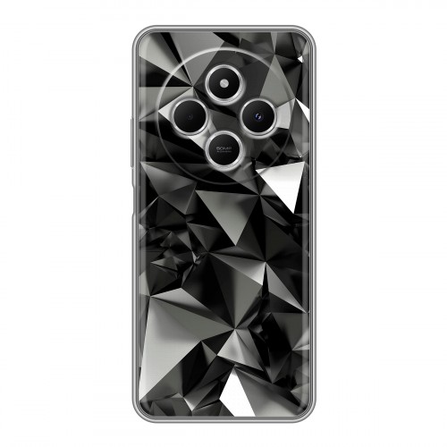 Дизайнерский силиконовый чехол для Redmi 14C Черные кристаллы